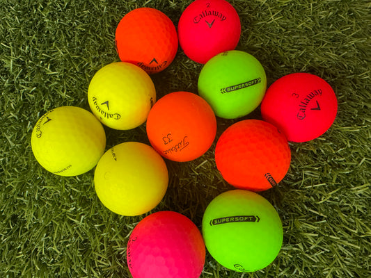callaway supersoft matte colored golf balls